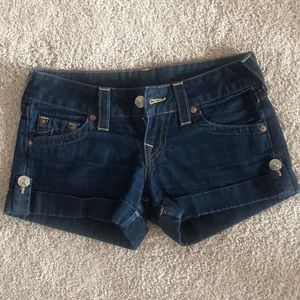 True Religion shorts size 25